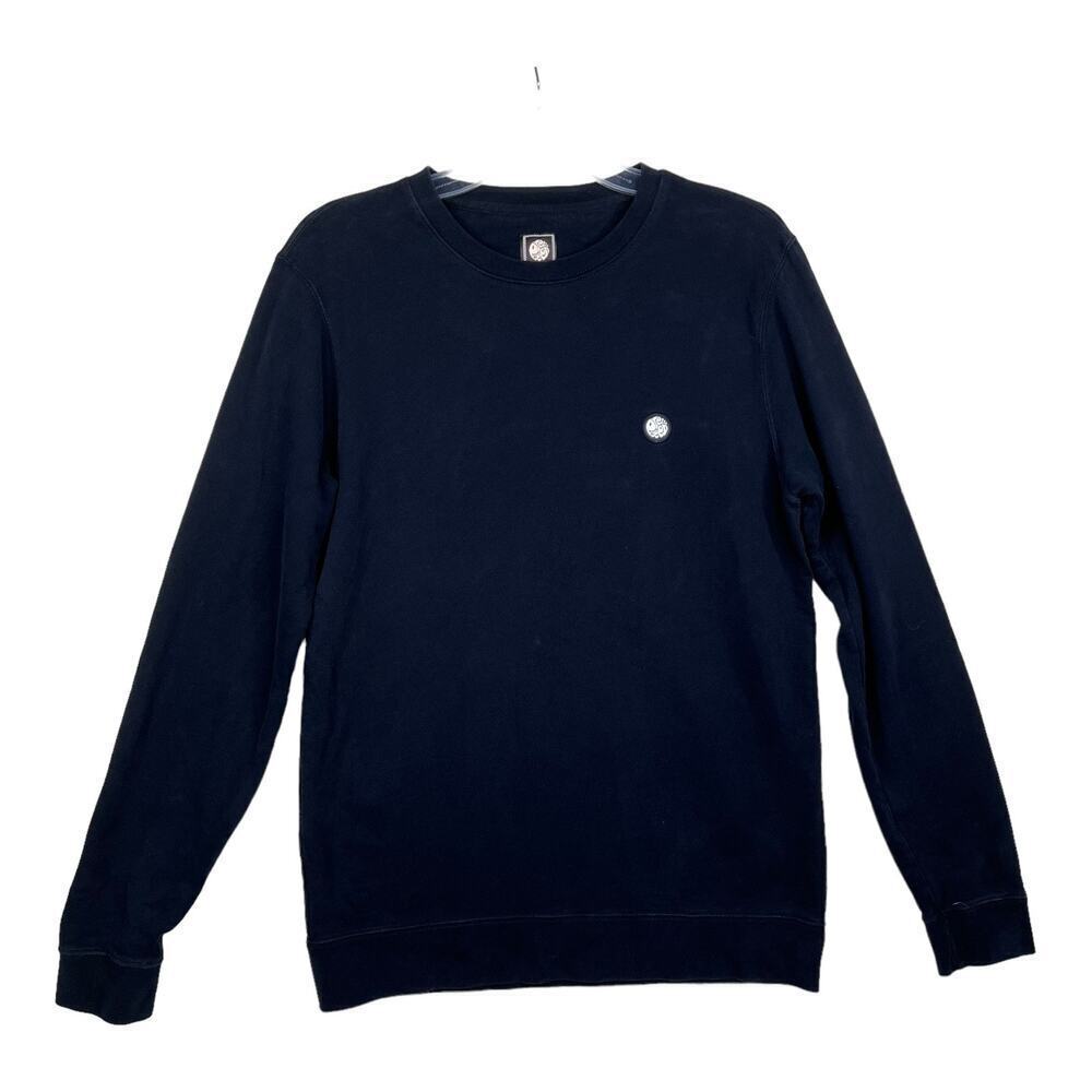 Pretty Green Men's Black Long Sleeve Crew Neck Pullover Sweater Size Small